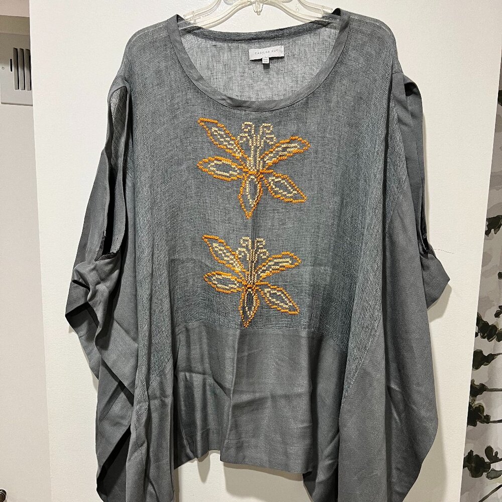 Casilda Mut Sheer Cold Shoulder Top - One Size